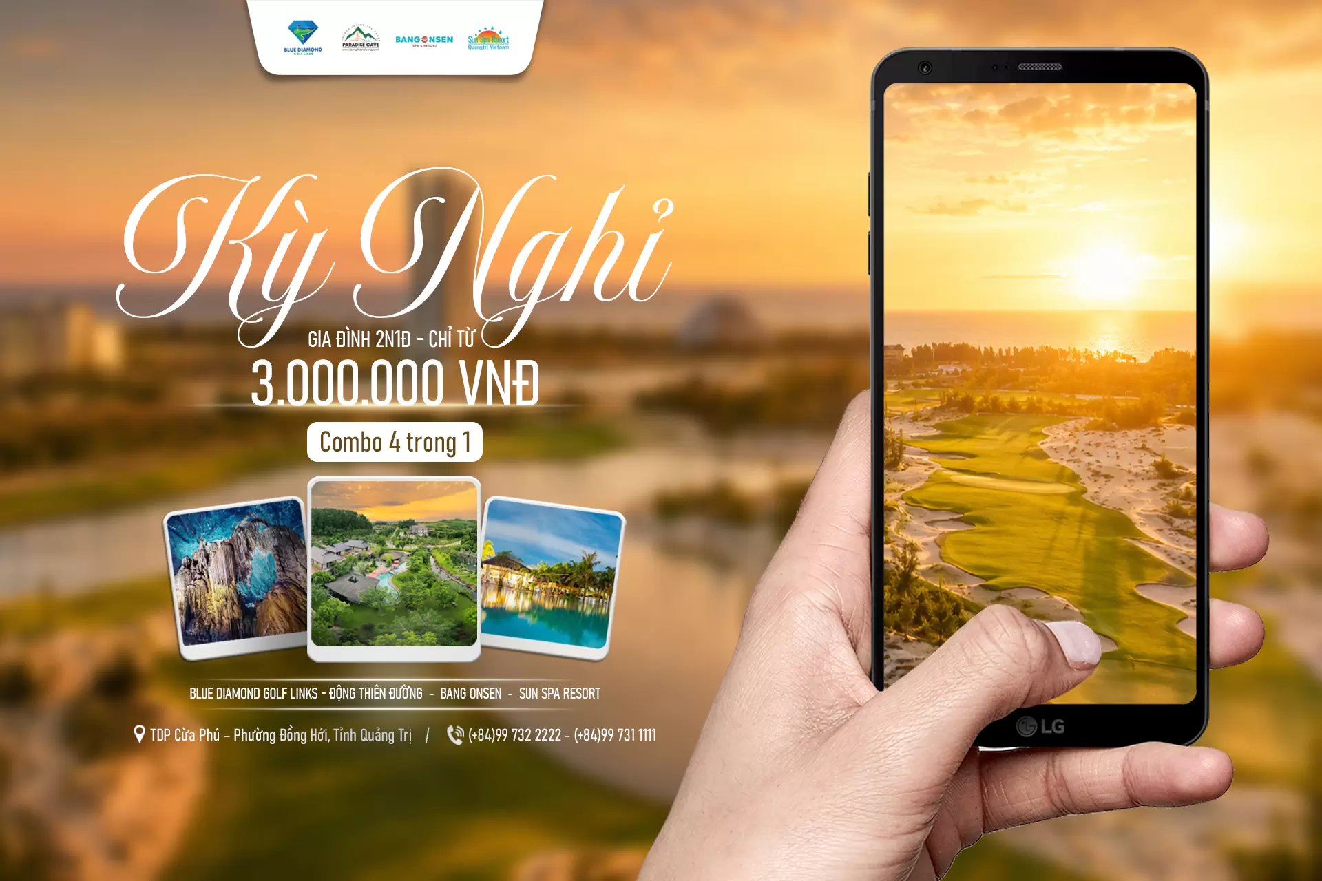 KỲ NGHỈ GIA ĐÌNH CHỈ TỪ 1 TRIỆU ĐỒNG: TRẢI NGHIỆM RESORT VEN BIỂN 5 SAO, TẮM KHOÁNG NÓNG, KHÁM PHÁ ĐỘNG THIÊN ĐƯỜNG VÀ VÒNG GOLF 18 HỐ ĐẲNG CẤP